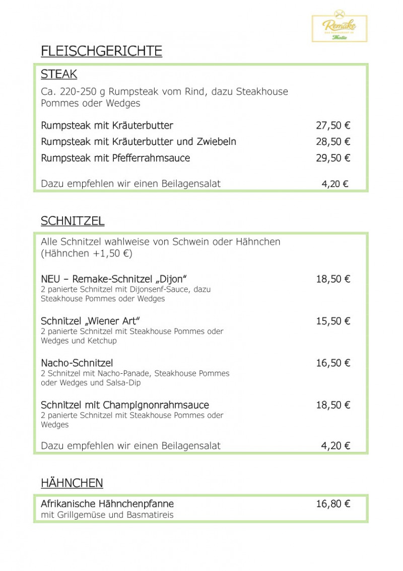 Bild unseres Partners Speisekarte seite 4