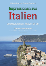 Filmplakat AV-Fotoschau ITALIENISCHE IMPRESSIONEN von Thomas Reinhardt